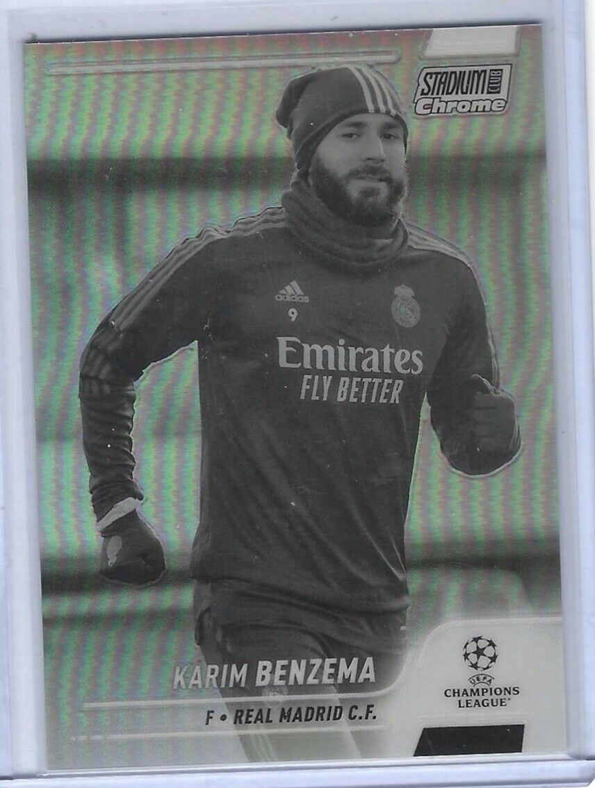KARIM BENZEMA 2021-22 TOPPS STADIUM CLUB CHROME NEGATIVE REFRACTOR #D /299