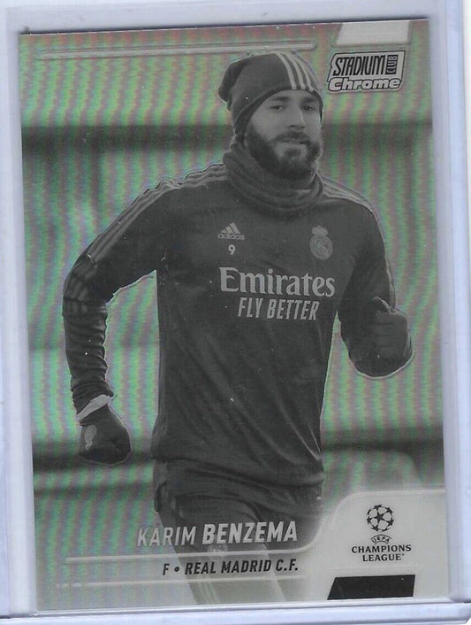 KARIM BENZEMA 2021-22 TOPPS STADIUM CLUB CHROME NEGATIVE REFRACTOR #D /299
