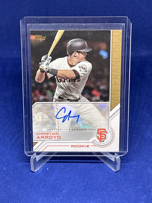 CHRISTIAN ARROYO 2017 TOPPS UPDATE SALUTE ROOKIE AUTO RC