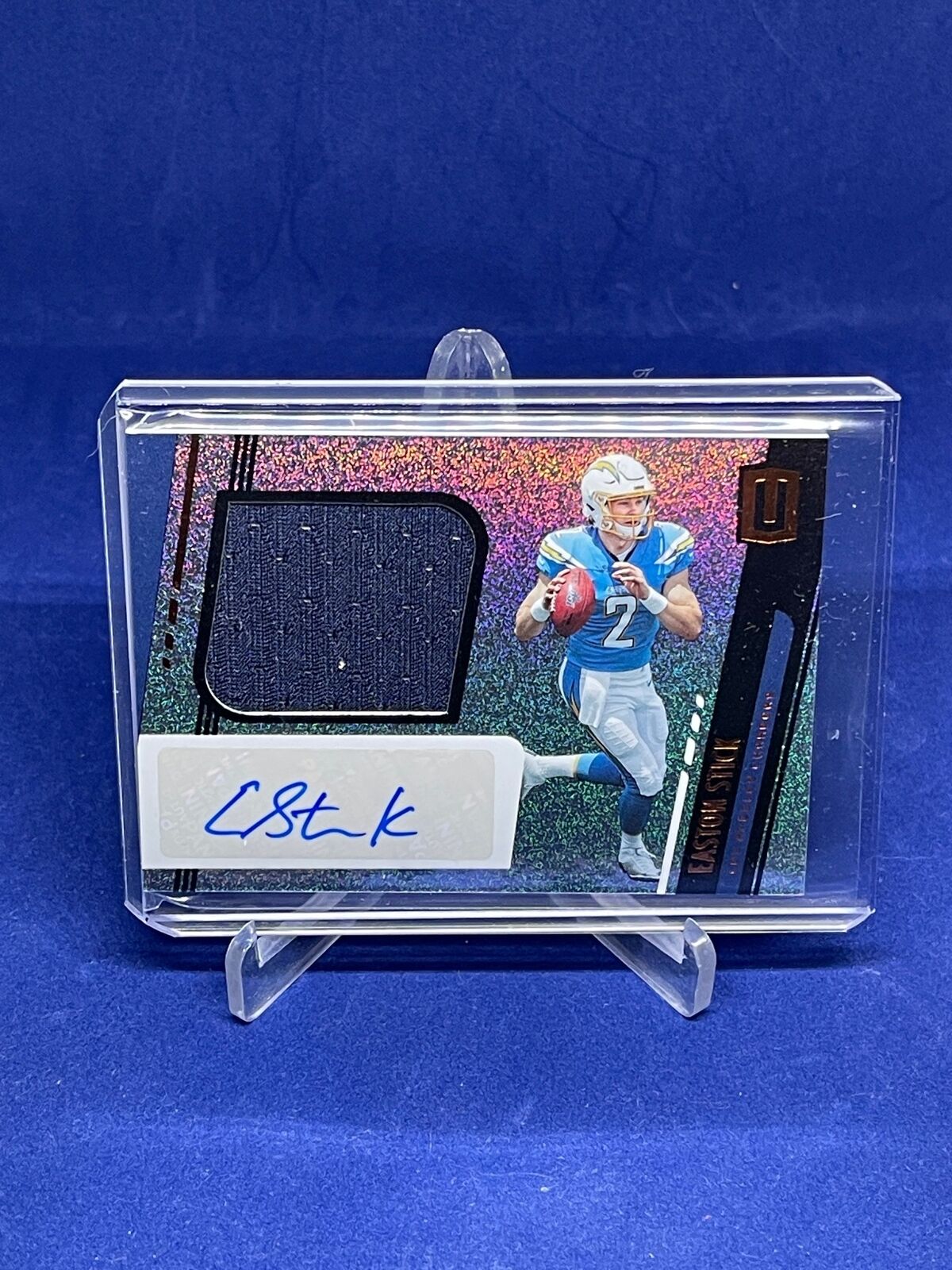 EASTON STICK 2019 PANINI UNPARALLELED JERSEY AUTO RC #334