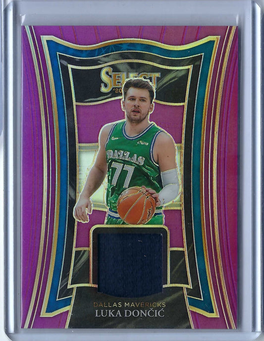 LUKA DONCIC 2020-21 PANINI SELECT PURPLE PRIZM JERSEY #D 11/99