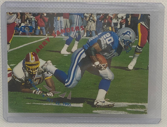 BARRY SANDERS 1996 TOPPS STADIUM CLUB MEMBERS ONLY PHOTO GALLERY #PG5