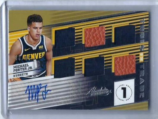 MICHAEL PORTER JR. TOOLS OF THE TRADE LEVEL ONE 6 PATCH AUTO RC #D /49
