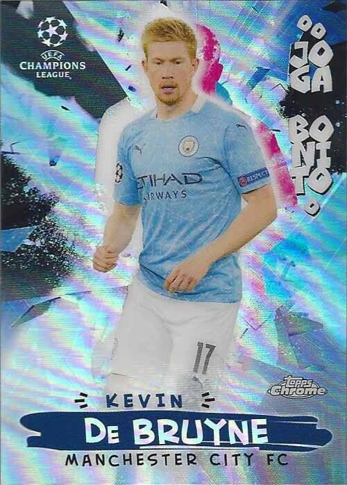 KEVIN DE BRUYNE 2020-21 TOPPS CHROME CHAMPIONS LEAGUE JOGA BONITO REFRACTOR #6