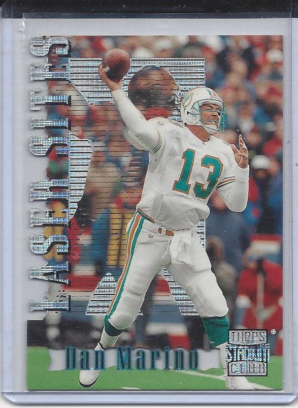 DAN MARINO 1996 TOPPS STADIUM CLUB MEMBERS ONLY LASER SIGHTS DIE CUT #L52