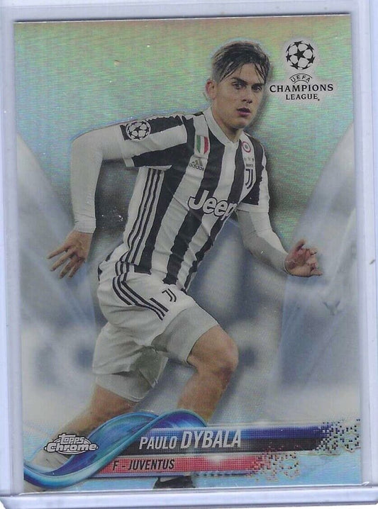 PAULO DYBALA 2017-18 TOPPS CHROME UEFA SILVER REFRACTOR #88