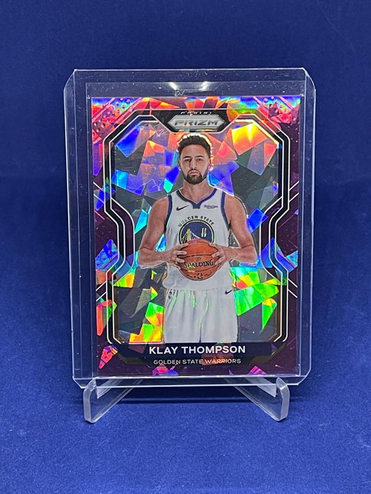 KLAY THOMPSON 2020-21 PANINI PRIZM PURPLE ICE PRIZMS #D 83/175
