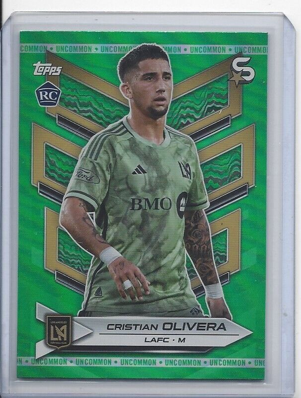 CRISTIAN OLIVERA 2024 TOPPS MLS SUPERSTARS GREEN UNCOMMON RC #198