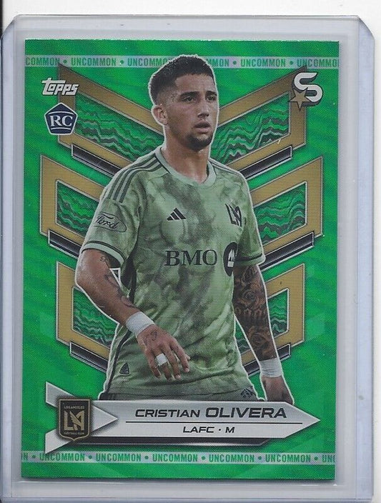 CRISTIAN OLIVERA 2024 TOPPS MLS SUPERSTARS GREEN UNCOMMON RC #198