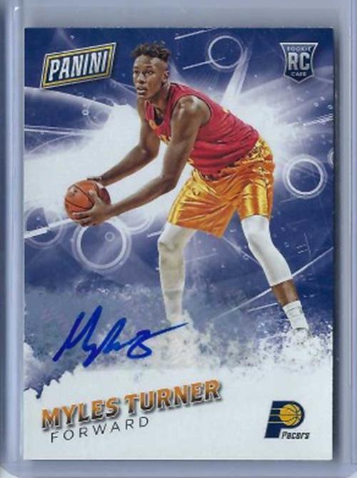 MYLES TURNER 2016-17 PANINI FATHERS DAY AUTO RC #65