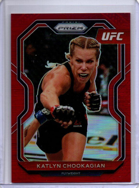 KATLYN CHOOKAGIAN 2021 PANINI PRIZM UFC RED PRIZM #D 244/275
