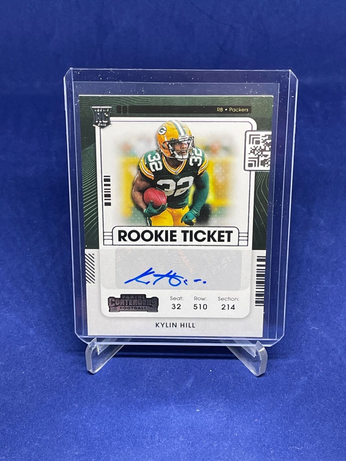 KYLIN HILL 2021 PANINI CONTENDERS ROOKIE TICKET AUTO RC #259