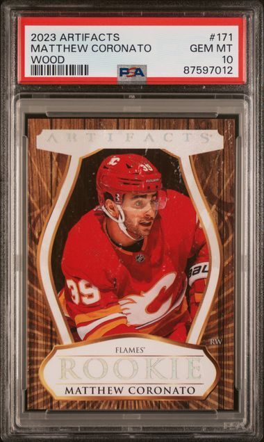 MATTHEW CORONATO 2023 UPPER DECK ARTIFACTS WOOD RC #171 PSA 10 GEM MINT POP 1/1