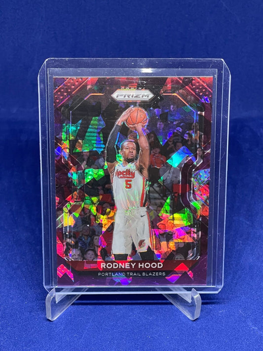 RODNEY HOOD 2020-21 PANINI PRIZM PURPLE ICE PRIZMS #D 6/175