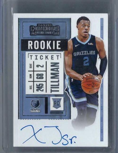 XAVIER TILLMAN 2020-21 PANINI CONTENDERS ROOKIE TICKET VARIATION AUTO RC #128