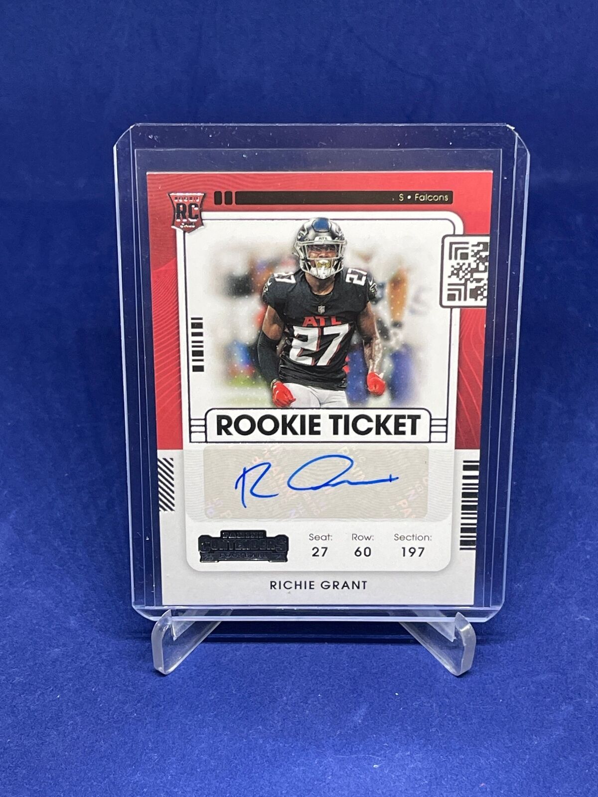 RICHIE GRANT 2021 PANINI CONTENDERS ROOKIE TICKET AUTO RC #164