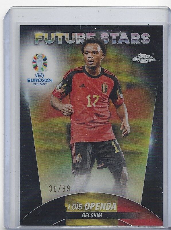 LOIS OPENDA 2023-24 TOPPS CHROME EURO COLOR MATCH REFRACTOR #D 30/99