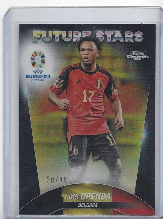 LOIS OPENDA 2023-24 TOPPS CHROME EURO COLOR MATCH REFRACTOR #D 30/99
