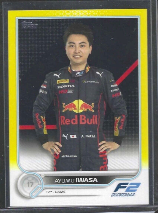 AYUMU IWASA 2022 TOPPS F1 YELLOW #D 049/125