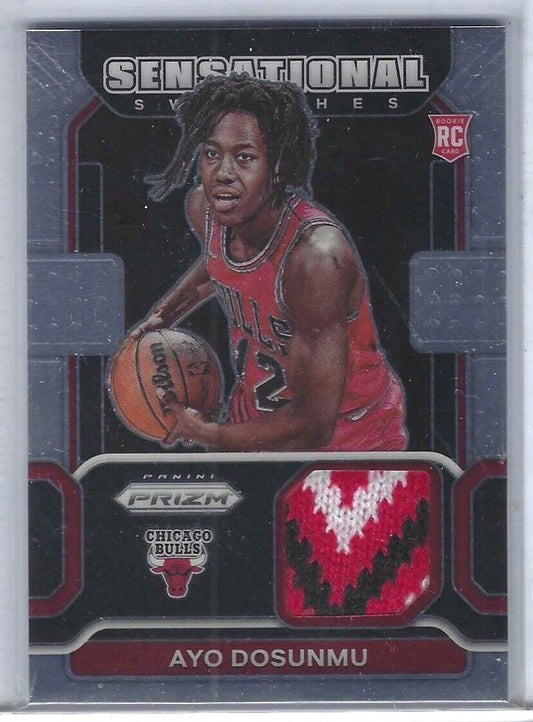 AYO DOSUNMU 2021-22 PANINI PRIZM SENSATIONAL SWATCHES ROOKIE PATCH RC #SW-AYO