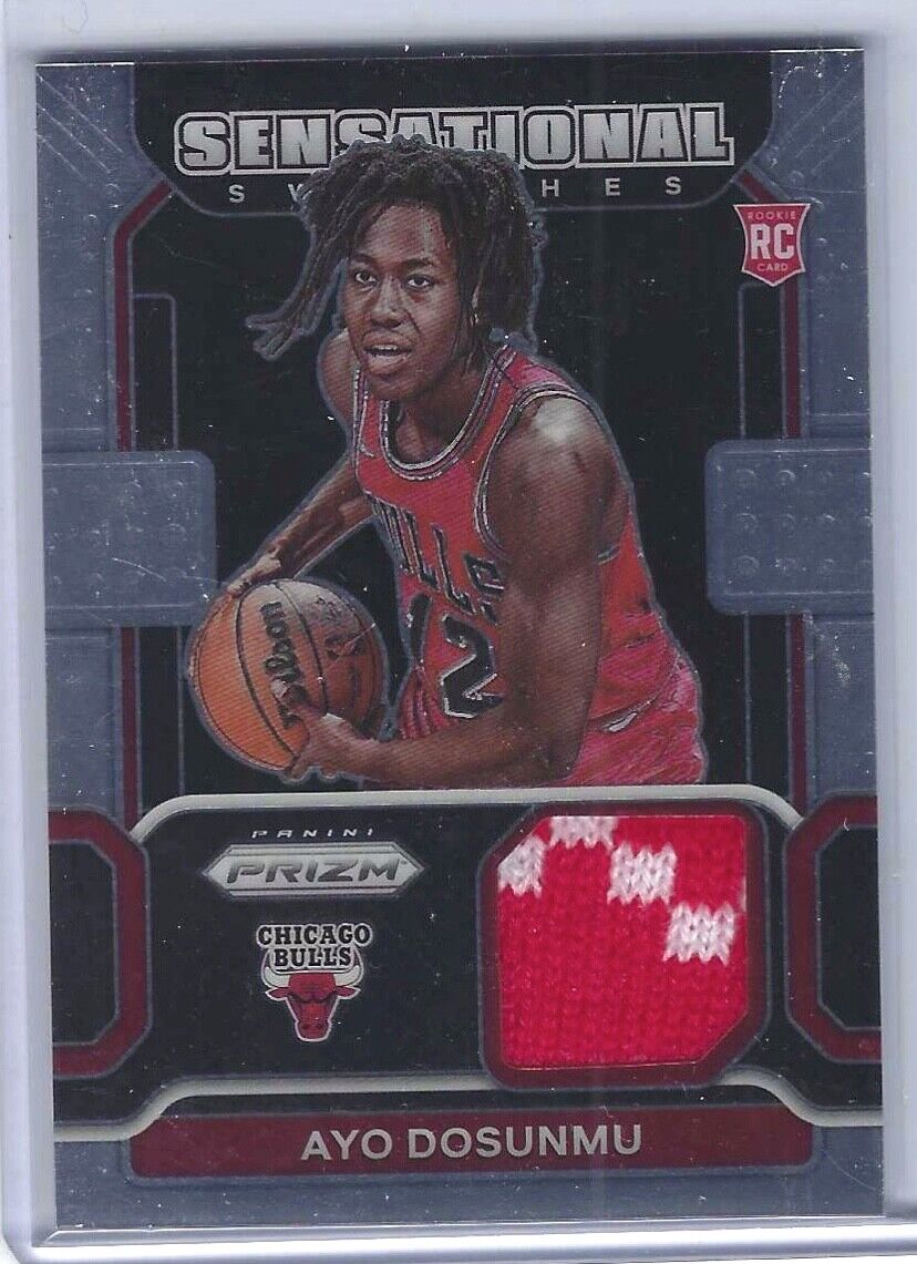 AYO DOSUNMU 2021-22 PANINI PRIZM SENSATIONAL SWATCHES ROOKIE PATCH RC #SW-AYO