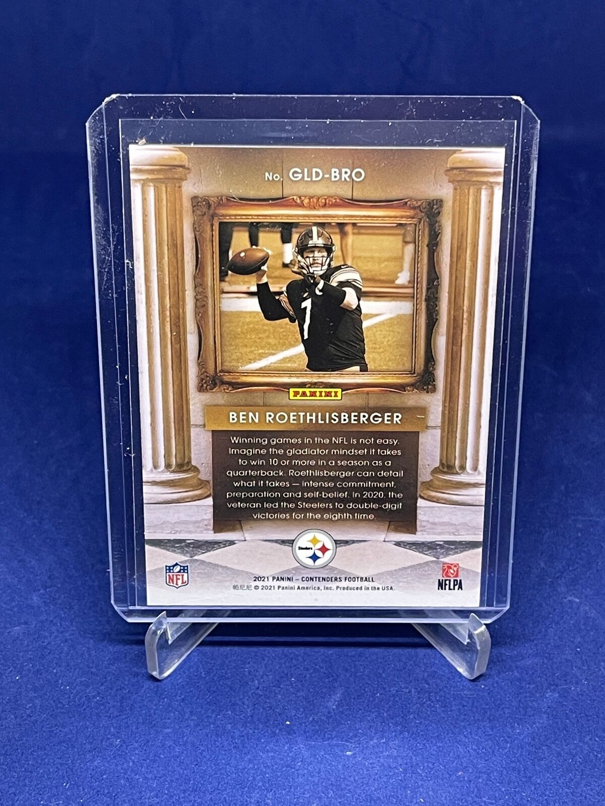 BEN ROETHLISBERGER 2021 PANINI CONTENDERS GLADIATORS GOLD #D 23/25