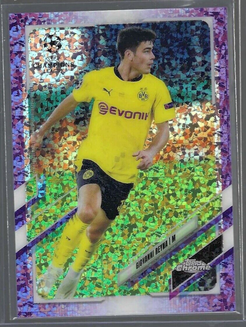 GIOVANNI REYNA 2020-21 TOPPS CHROME PURPLE MINI DIAMOND REFRACTOR #D 196/250