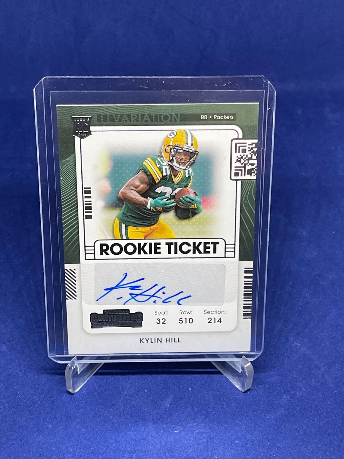 KYLIN HILL 2021 PANINI CONTENDERS ROOKIE TICKET AUTO VARIATION RC #259