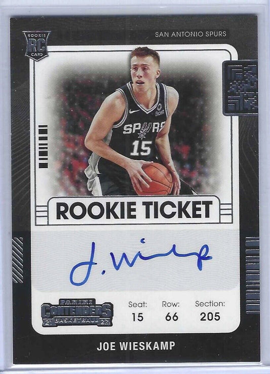 JOE WIESKAMP 2021-22 PANINI CONTENDERS VARIATION ROOKIE TICKET AUTO RC #145