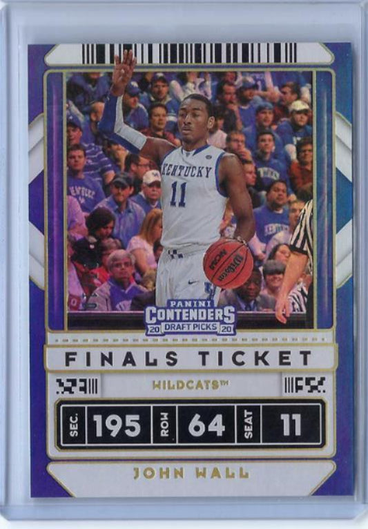 JOHN WALL 2020 PANINI CONTENDERS DRAFT PICKS FINAL TICKET #D 7/10
