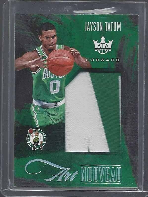 JAYSON TATUM 2017-18 COURT KINGS ART NOUVEAU JUMBO NAMEPLATE PATCH RC TRUE 1/1