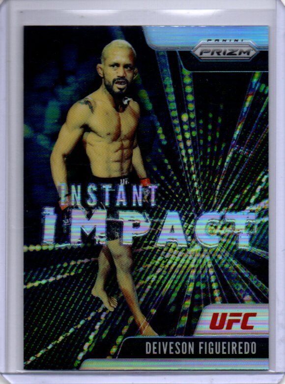 DEIVESON FIGUEIREDO 2021 PANINI PRIZM UFC INSTANT IMPACT SILVER PRIZM #17