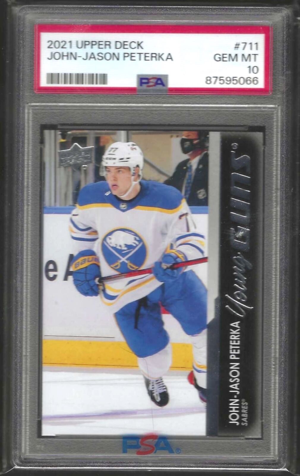 JOHN-JASON PETERKA 2021 UPPER DECK YOUNG GUNS ROOKIE RC PSA 10 GEM MINT #711