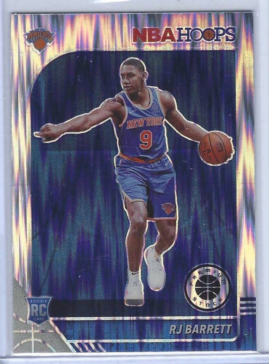 RJ BARRETT 2019-20 PANINI NBA HOOPS PREMIUM STOCK FLASH VARIATION PRIZM RC #201