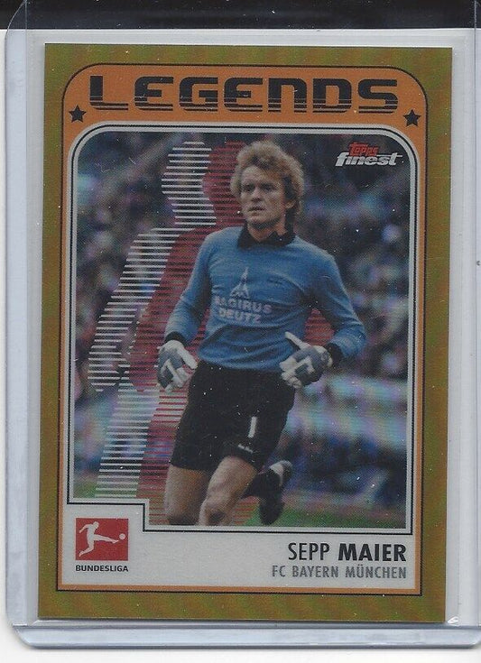 SEPP MAIER 2022-23 TOPPS FINEST BUNDESLIGA LEGENDS GOLD REFRACTOR #D 45/50