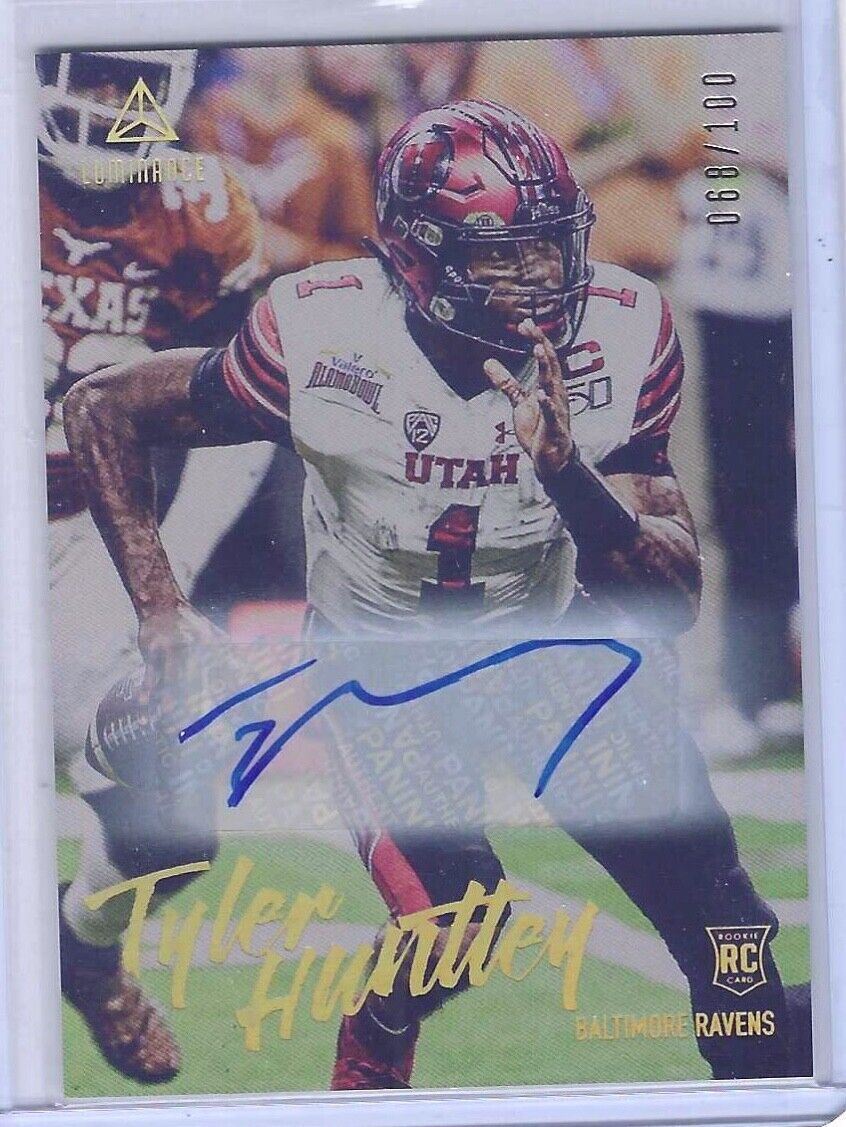 TYLER HUNTLEY 2020 PANINI LUMINANCE ROOKIE AUTO RC #D 068/100
