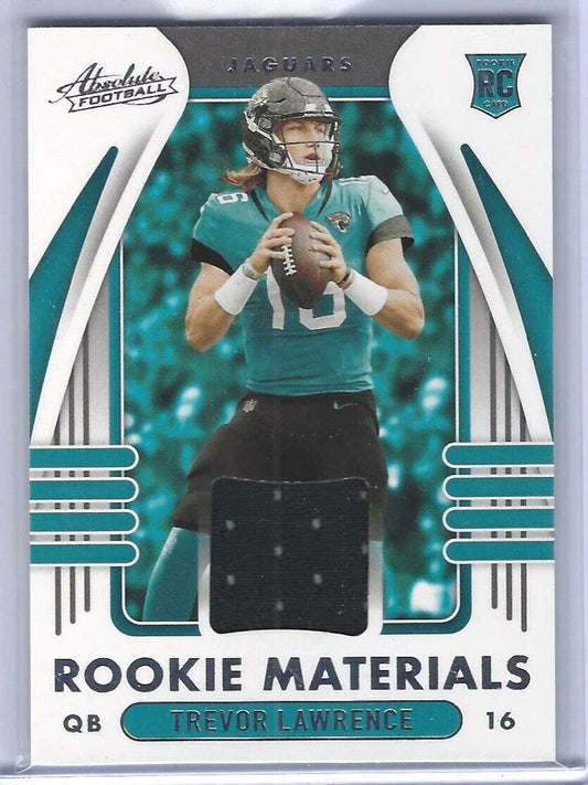 TREVOR LAWRENCE 2021 PANINI ABSOLUTE ROOKIE MATERIALS JERSEY PATCH RC #ARM-TRL