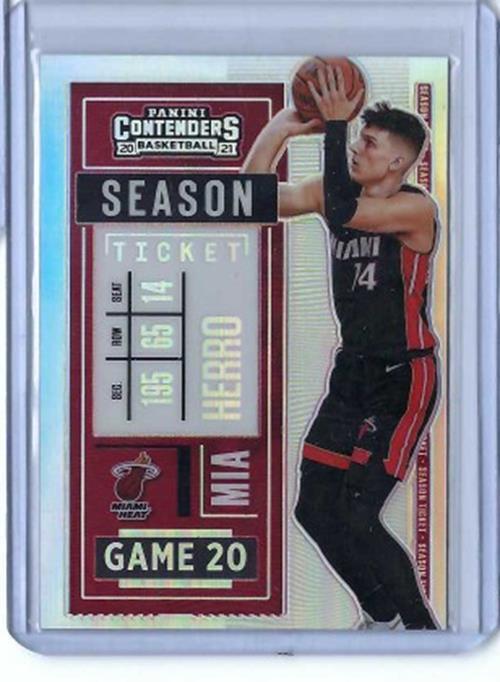 TYLER HERRO 2020-21 PANINI CONTENDERS SEASON TICKET VARIATION SP PRIZM #4