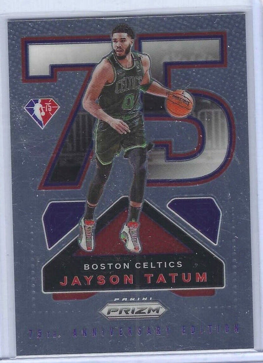 JAYSON TATUM 2021-22 PANINI PRIZM 75TH ANNIVERSARY EDITION SP #20