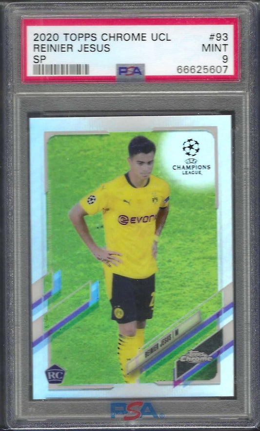 REINIER JESUS 2020 TOPPS CHROME UCL VARIATION REFRACTOR SP ROOKIE RC PSA 9 POP 3