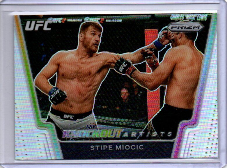 STIPE MIOCIC 2021 PANINI PRIZM UFC KNOCKOUT ARTISTS SILVER PRIZM RC #7