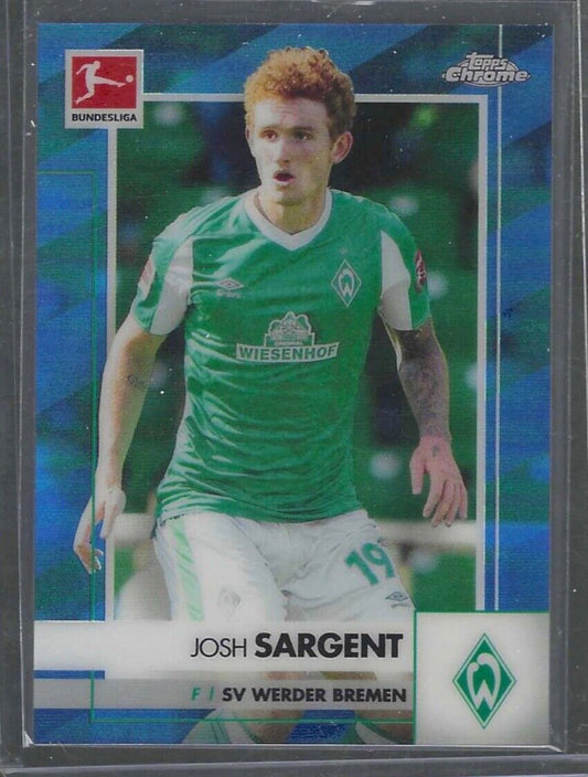 JOSH SARGENT 2020-21 TOPPS CHROME BUNDESLIGA BLUE REFRACTOR #D 132/150