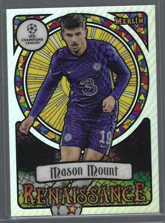 MASON MOUNT 2021-22 TOPPS MERLIN CHROME UEFA RENAISSANCE SSP CASE HIT #R-15
