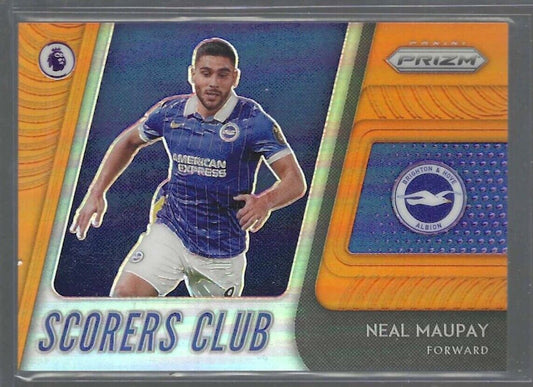 NEAL MAUPAY 2020-21 PANINI PRIZM EPL ORANGE PRIZM SCORERS CLUB #D 14/25