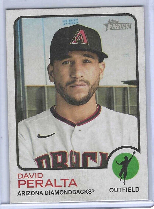DAVID PERALTA 2022 TOPPS HERITAGE REVERSE FLIP STOCK SSP #D /5