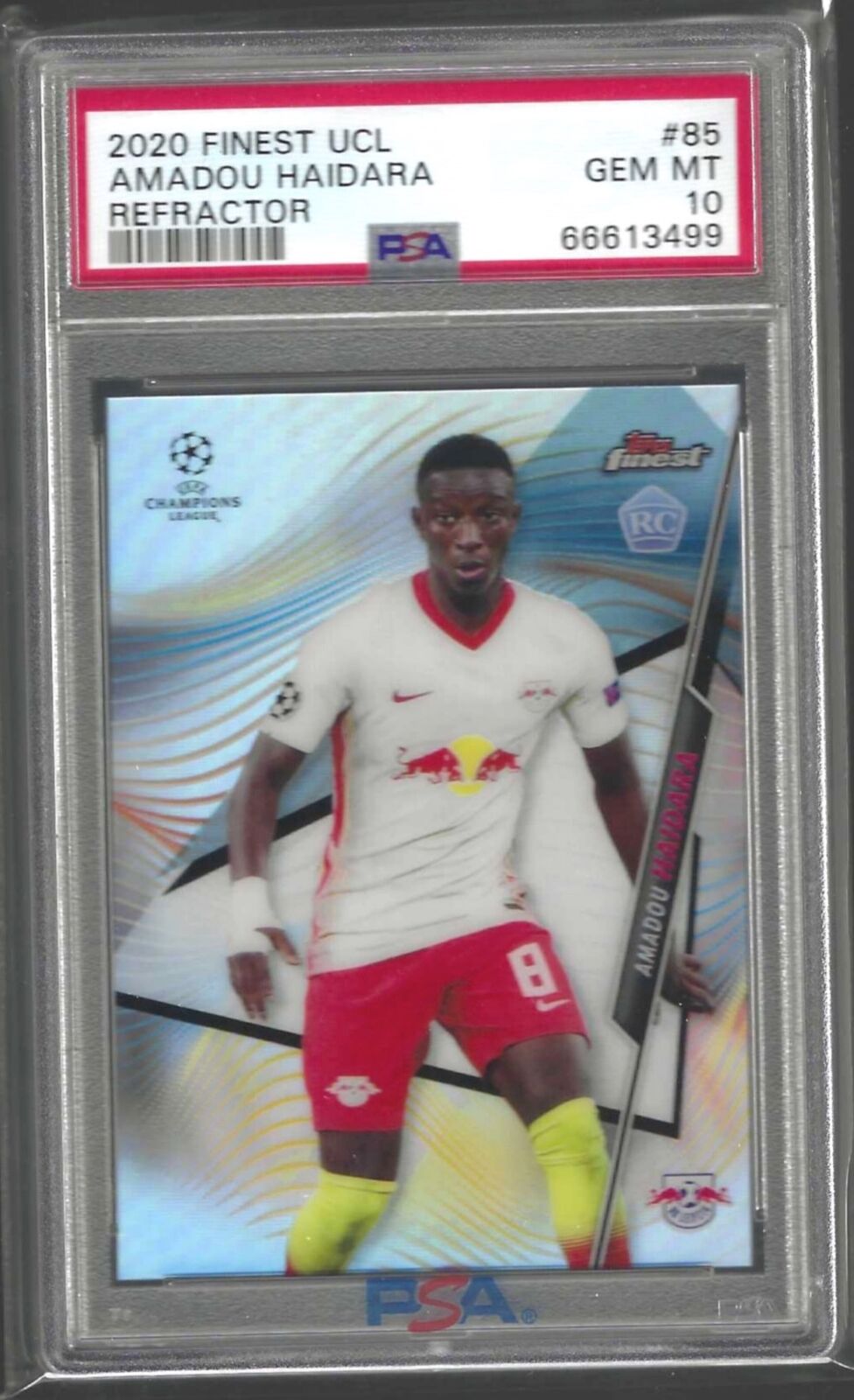 AMADOU HAIDARA 2020-21 TOPPS FINEST SILVER REFRACTOR RC #85 PSA 10 GEM POP 1/1