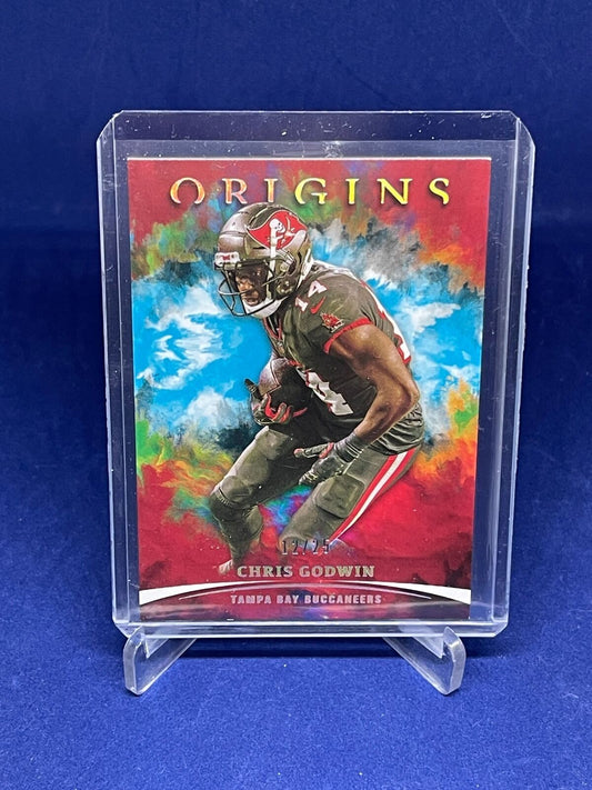 CHRIS GODWIN 2021 PANINI ORIGINS BLUE #D 12/25