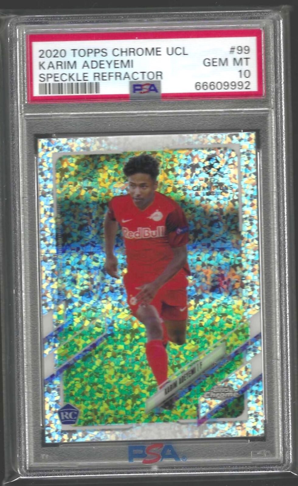 KARIM ADEYEMI 2020-21 TOPPS CHROME SPECKLE REFRACTOR RC #99 PSA 10 GEM POP 16