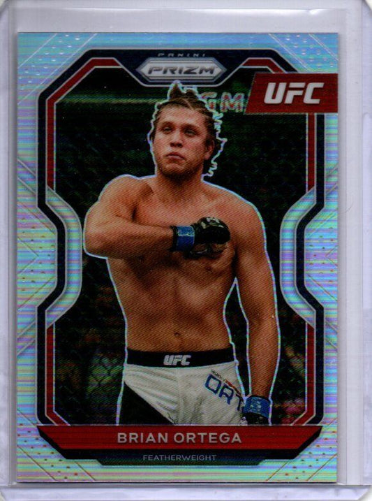 BRIAN ORTEGA 2021 PANINI PRIZM UFC SILVER PRIZM #48