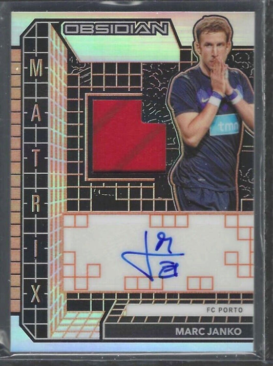 MARC JANKO 2020-21 PANINI OBSIDIAN MATRIX ORANGE ETCH PATCH AUTO #D 29/50